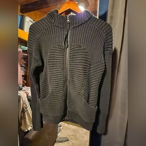 Lululemon Athletica Embrace Zipup Knit Hoodie sz 8